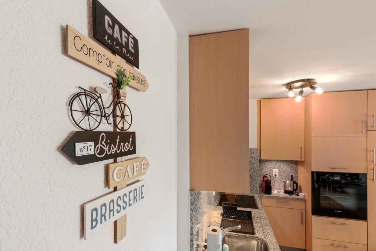 Logement Chaleureux Au Coeur De La Station Crans-Montana Extérieur photo